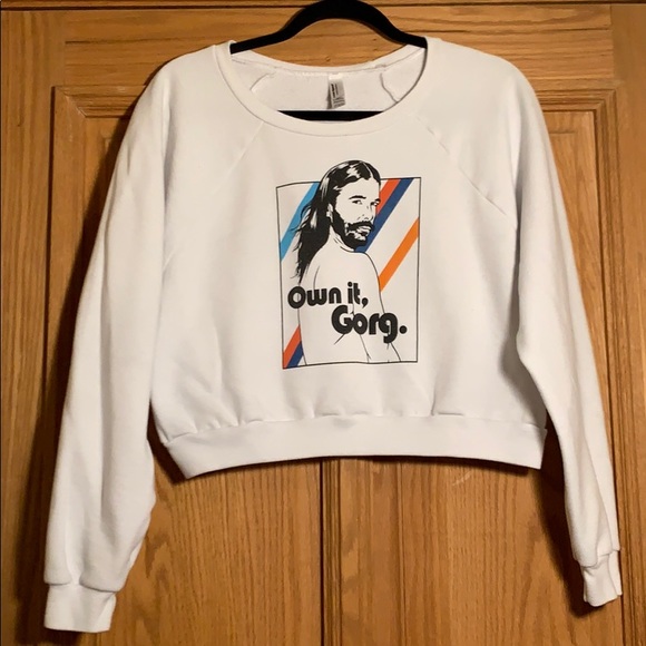 American Apparel Tops - Queer Eye JVN Crop Sweatshirt